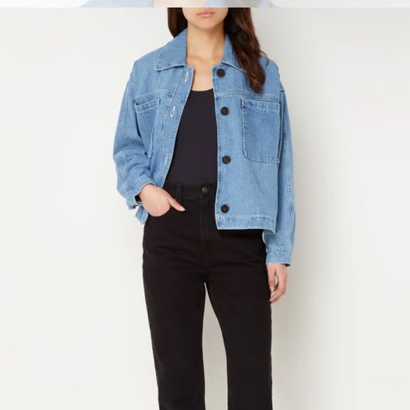 LEVI’S Cara Denim Jacket Medium Chore Jacket - Picture 1 of 11